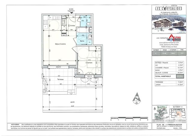 Appartement T3 à vendre - 2 pièces - 49.7 m2 - LA CHAPELLE D ABONDANCE - 74 - RHONE-ALPES - Century 21 La Chapelle Immo