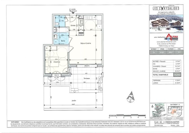 Appartement T2 à vendre - 2 pièces - 49.7 m2 - LA CHAPELLE D ABONDANCE - 74 - RHONE-ALPES - Century 21 La Chapelle Immo