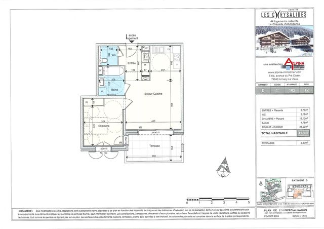 Appartement T2 à vendre - 2 pièces - 49.7 m2 - LA CHAPELLE D ABONDANCE - 74 - RHONE-ALPES - Century 21 La Chapelle Immo