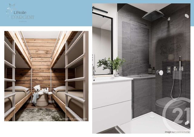 Appartement F2 bis à vendre - 3 pièces - 56.34 m2 - CHATEL - 74 - RHONE-ALPES - Century 21 La Chapelle Immo