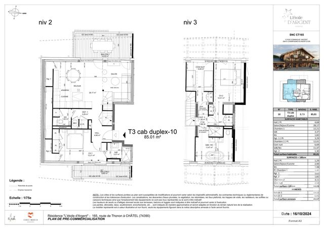 Appartement Duplex à vendre - 4 pièces - 85.05 m2 - CHATEL - 74 - RHONE-ALPES - Century 21 La Chapelle Immo