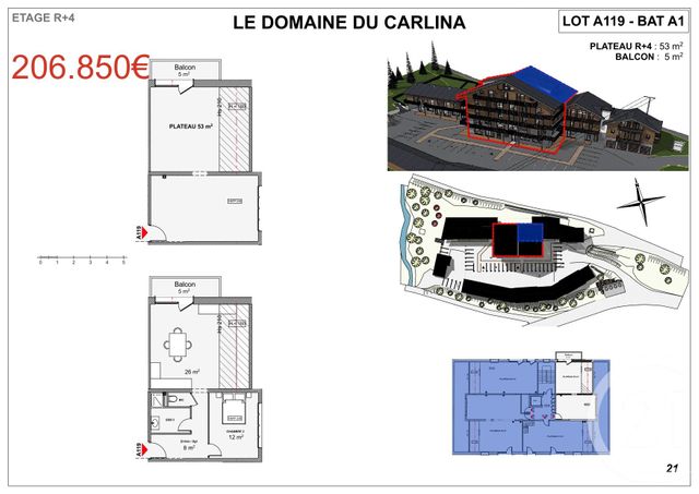 Appartement F3 à vendre - 3 pièces - 53.0 m2 - LA CHAPELLE D ABONDANCE - 74 - RHONE-ALPES - Century 21 La Chapelle Immo